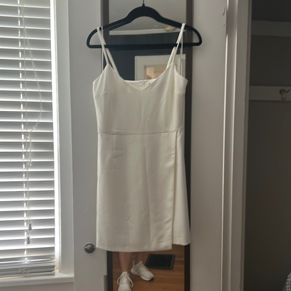 White dress. Worn once for pictures.